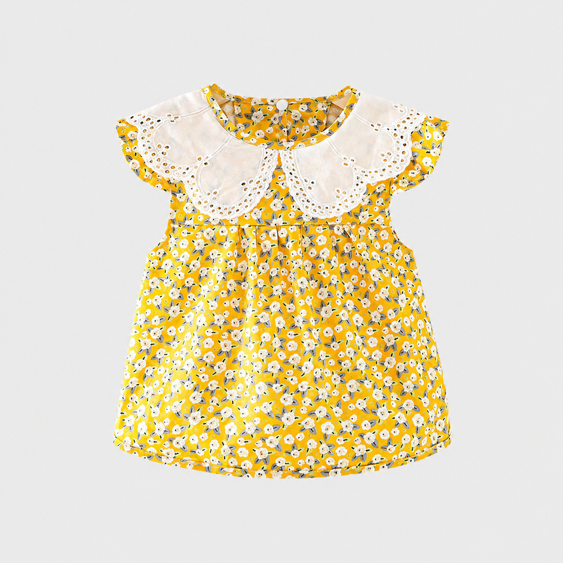 Baby Girl Waterproof Feeding Smock Bib – Princess Apron Dress for Mealtime