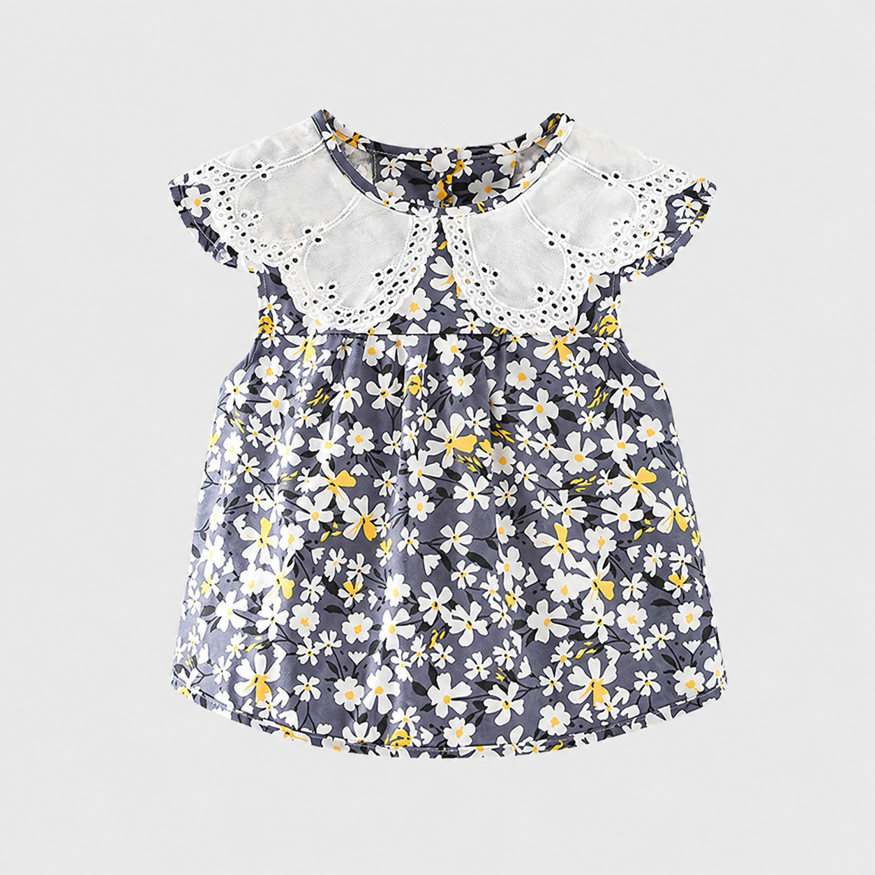 Baby Girl Waterproof Feeding Smock Bib – Princess Apron Dress for Mealtime