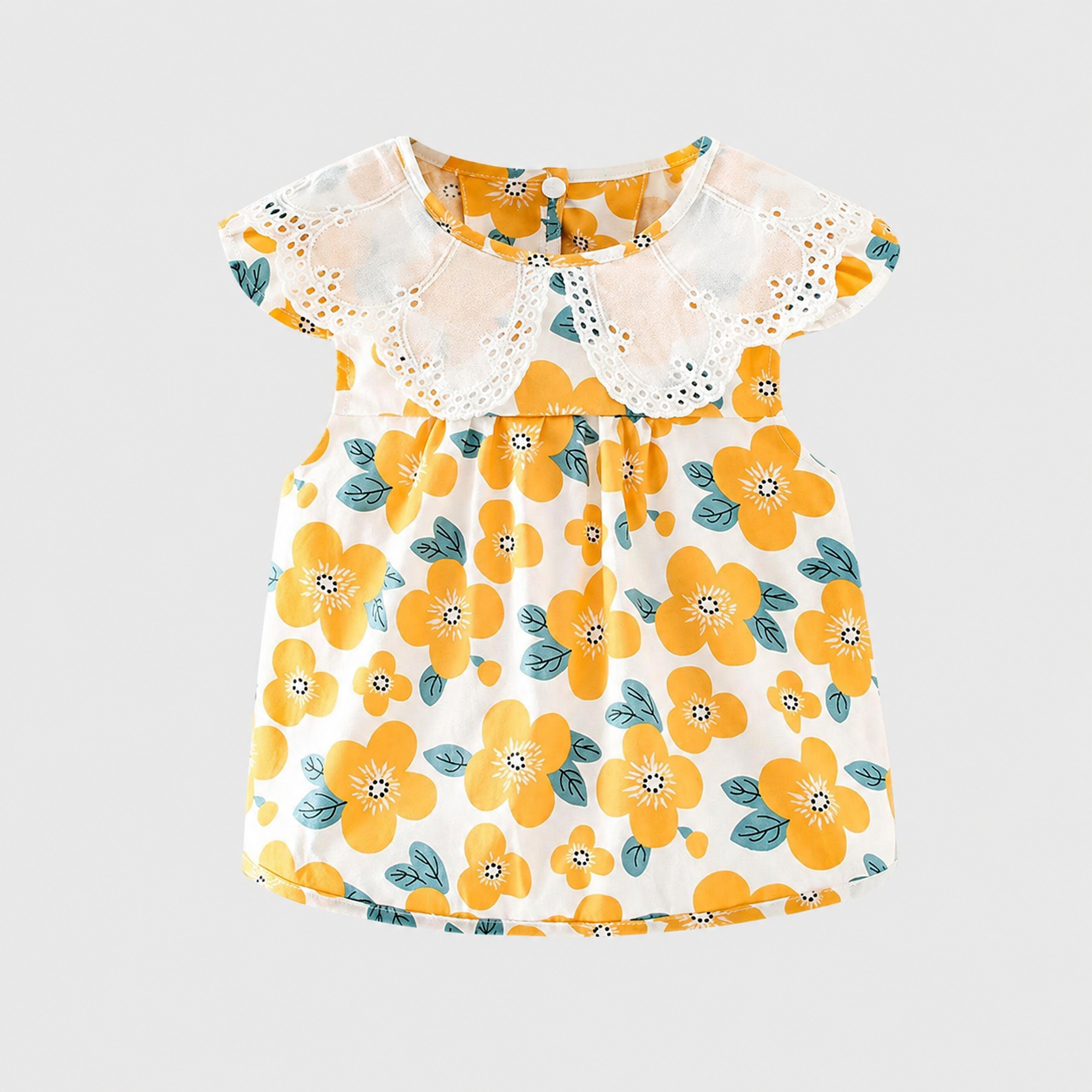 Baby Girl Waterproof Feeding Smock Bib – Princess Apron Dress for Mealtime