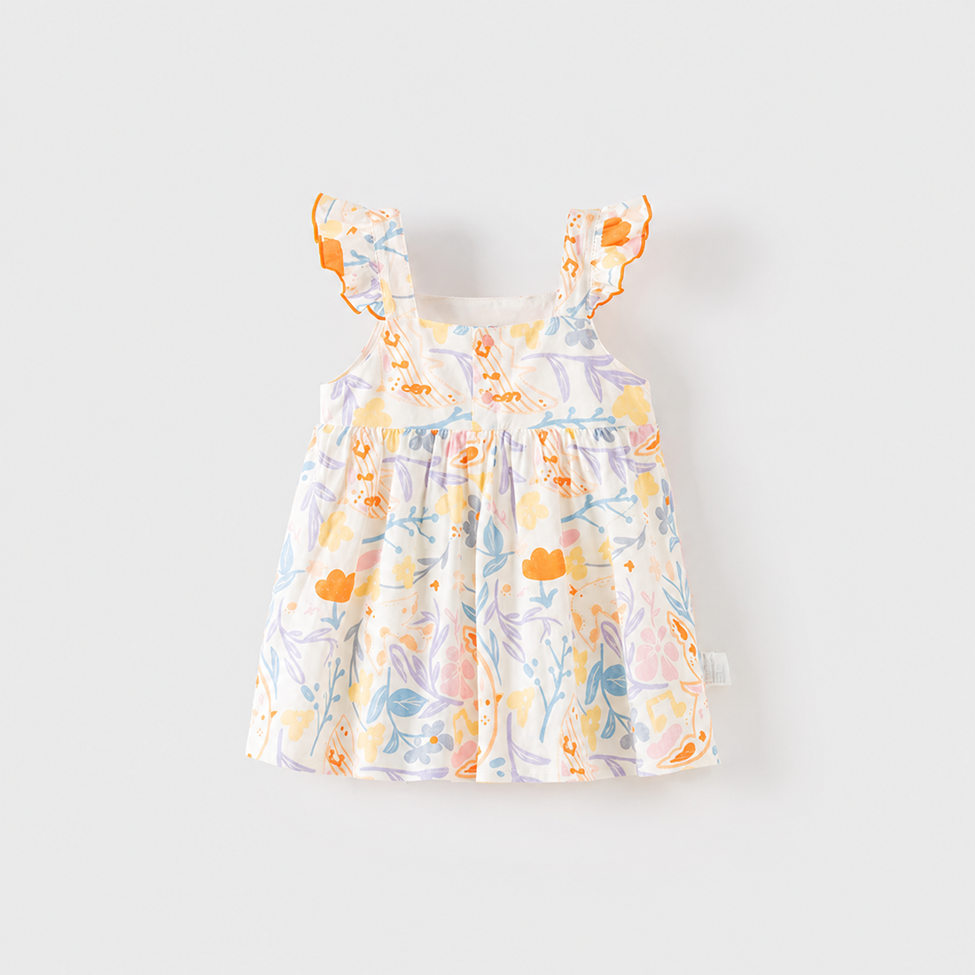 Baby Girl Dainty Floral Cami Dress – Lightweight Summer Outing Outfit