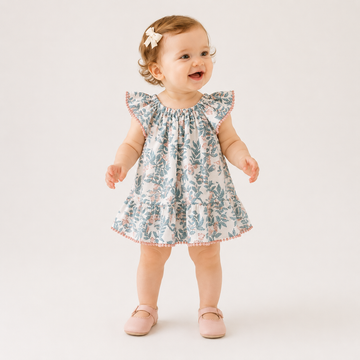 Baby Girl Sleeveless Floral Tank Dress – Chic Lightweight Summer Princess Outfit