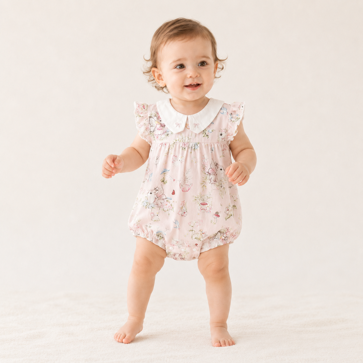 Unisex Newborn Shoulder Snap Cotton Bodysuit – Summer Triangle Romper