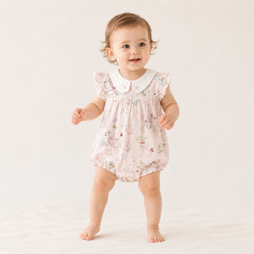 Unisex Newborn Shoulder Snap Cotton Bodysuit – Summer Triangle Romper
