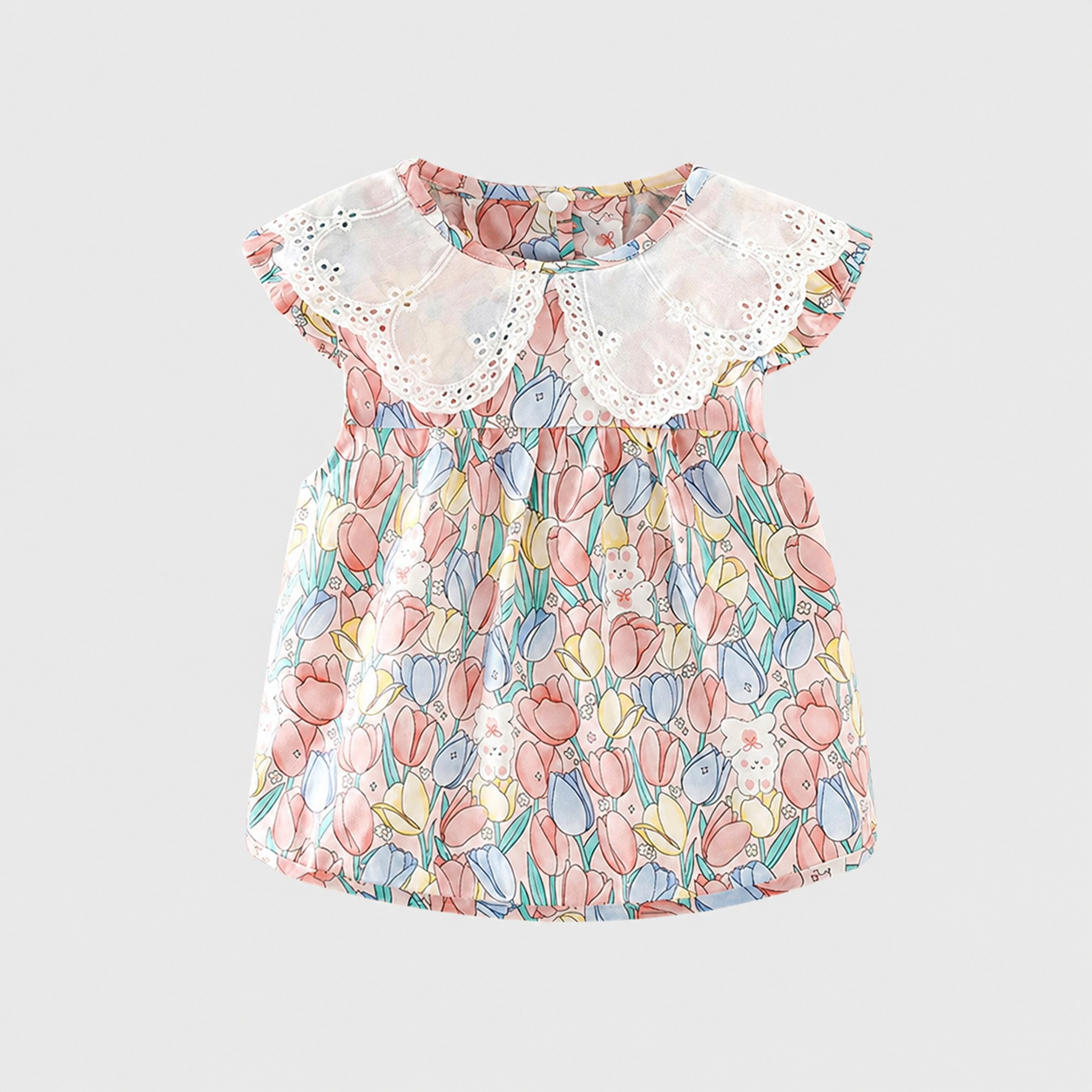 Baby Girl Waterproof Feeding Smock Bib – Princess Apron Dress for Mealtime