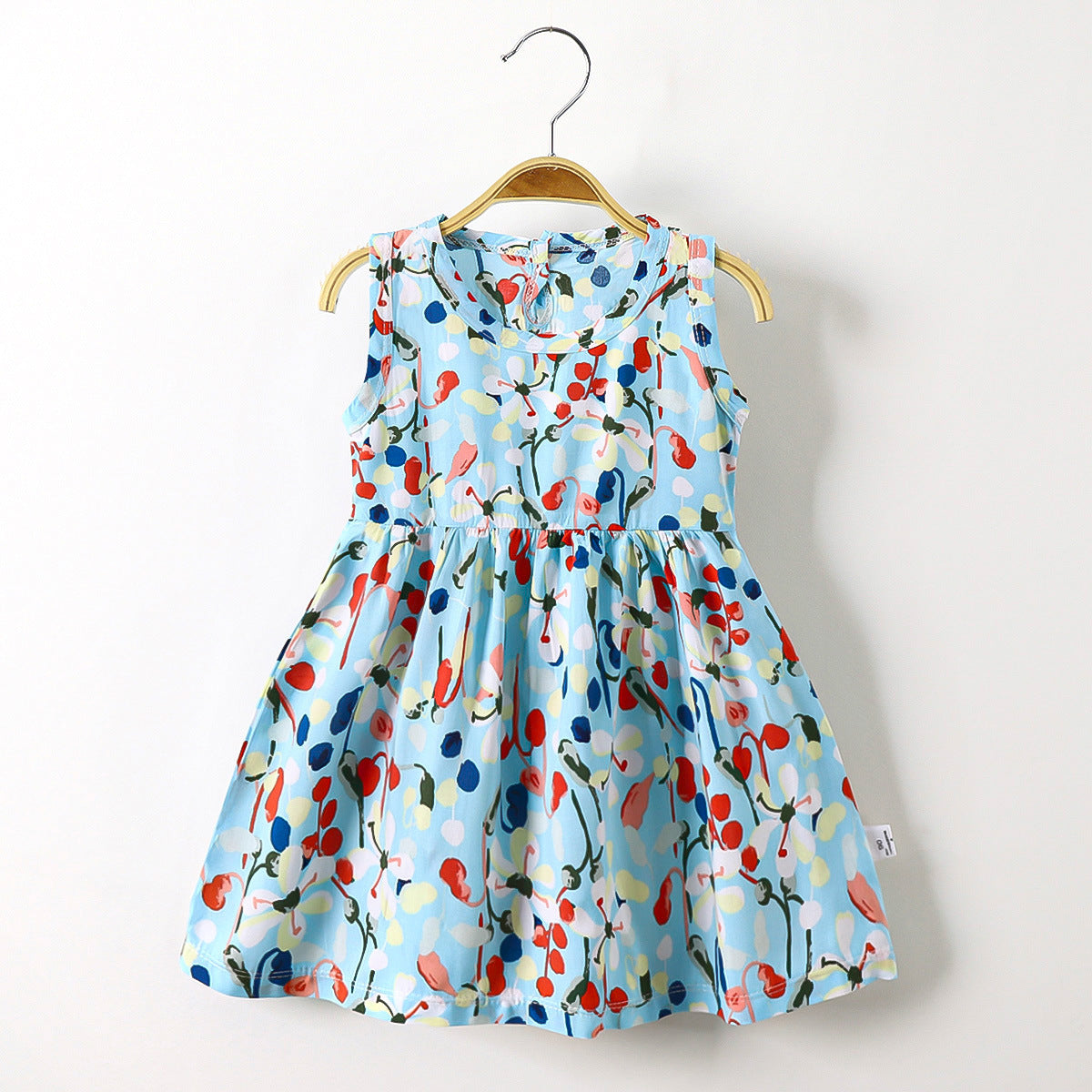 Toddler Girl Soft Cotton Silk Princess Dress – Lightweight Summer Baby Outfit