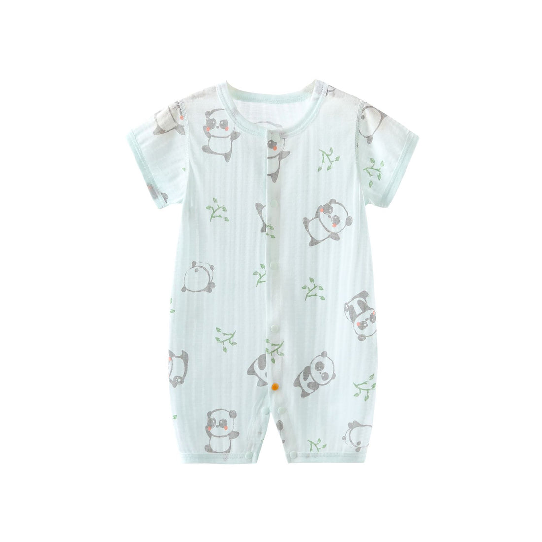 Newborn Baby Short Sleeve Cotton Romper – Lightweight Summer Bodysuit