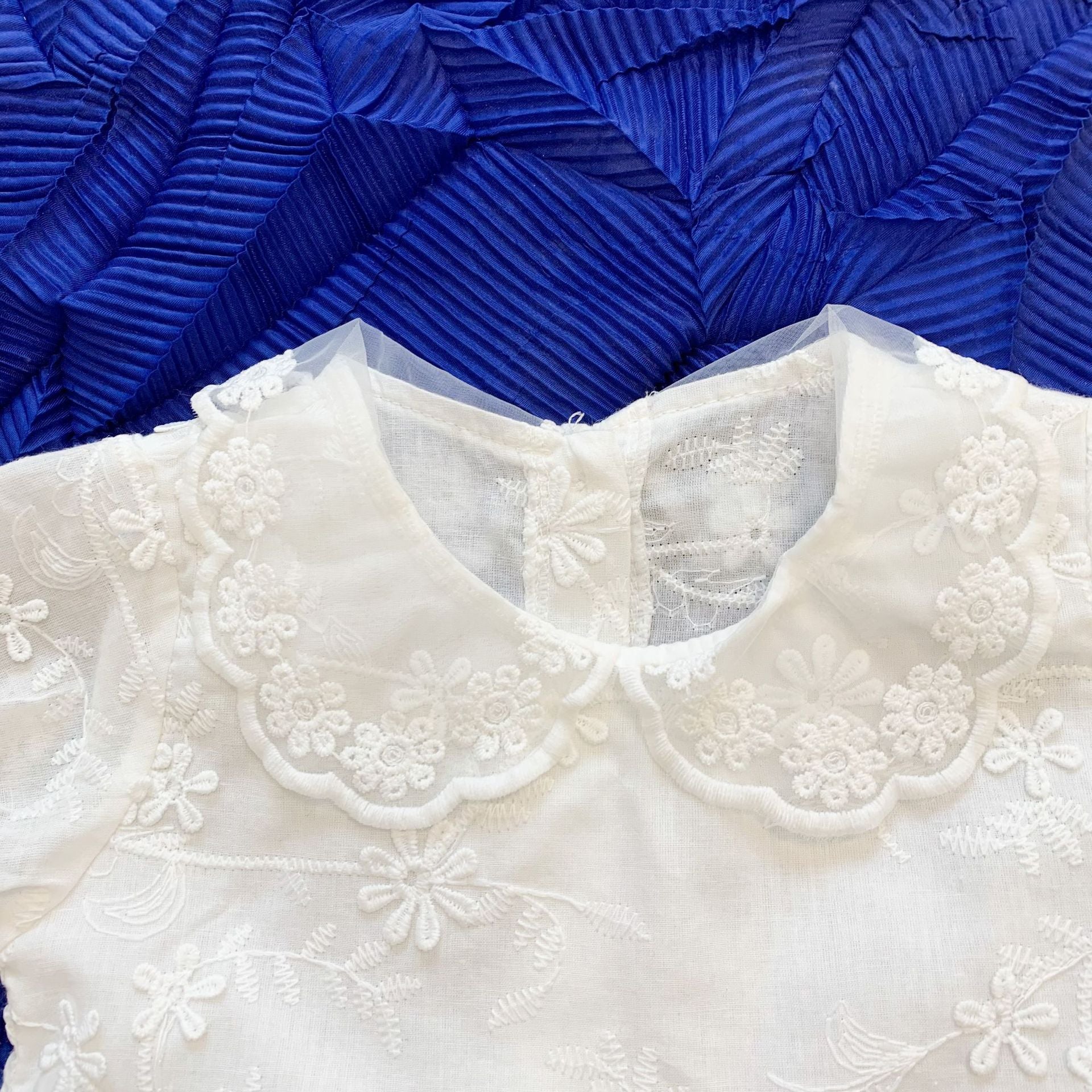 Baby Girl Short Sleeve Lace Romper Dress – Korean Style Summer Outfit