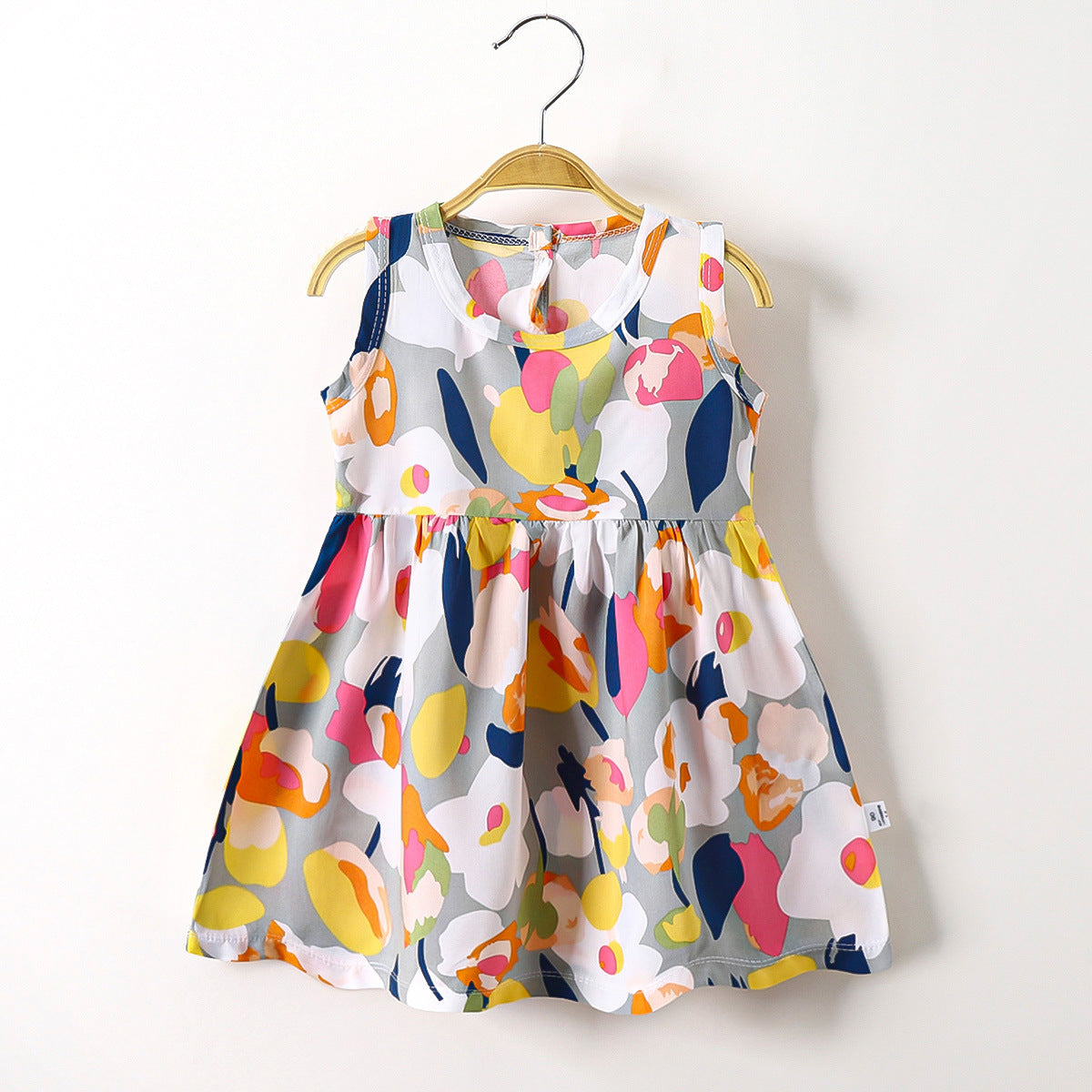 Toddler Girl Soft Cotton Silk Princess Dress – Lightweight Summer Baby Outfit