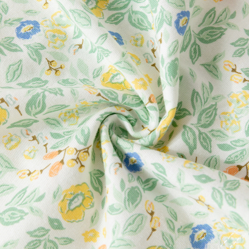 Baby Girl Cotton Meadow Floral Dress – Lightweight Summer Princess Outfit