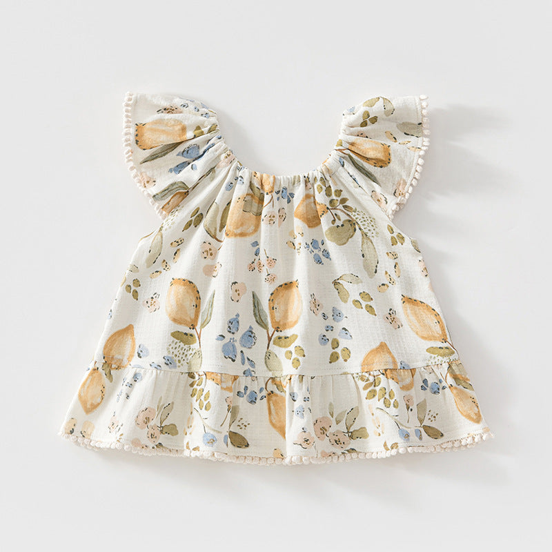 Baby Girl Sleeveless Floral Tank Dress – Chic Lightweight Summer Princess Outfit