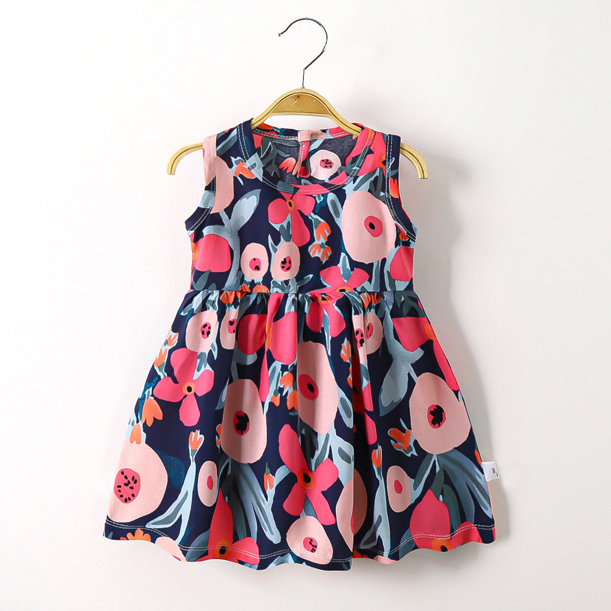 Toddler Girl Soft Cotton Silk Princess Dress – Lightweight Summer Baby Outfit