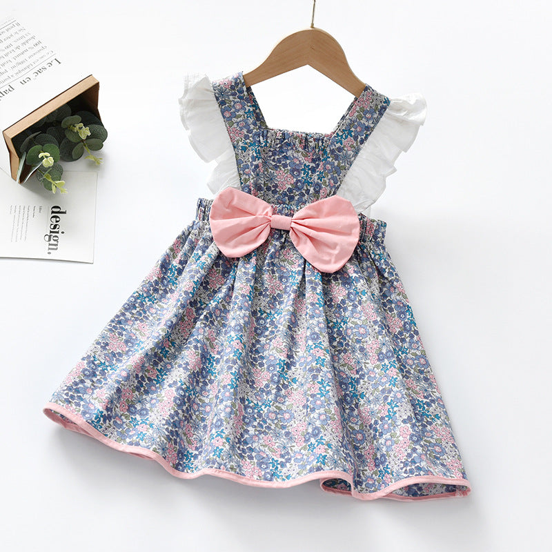 Baby Girl Floral Sundress – Sleeveless Summer Princess Dress
