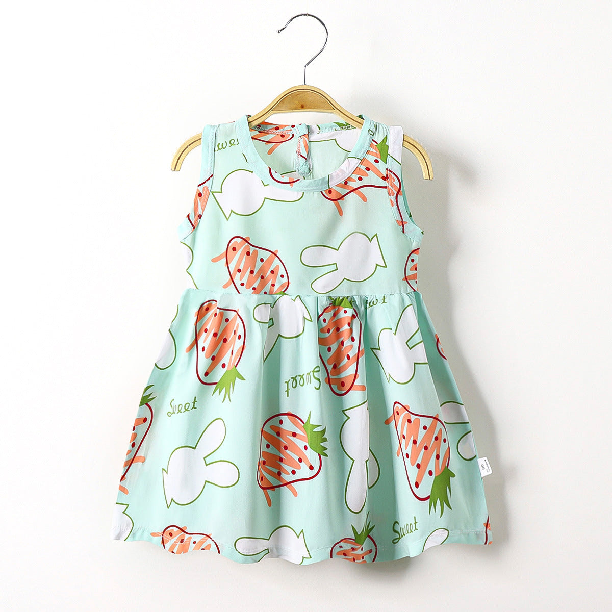 Toddler Girl Soft Cotton Silk Princess Dress – Lightweight Summer Baby Outfit