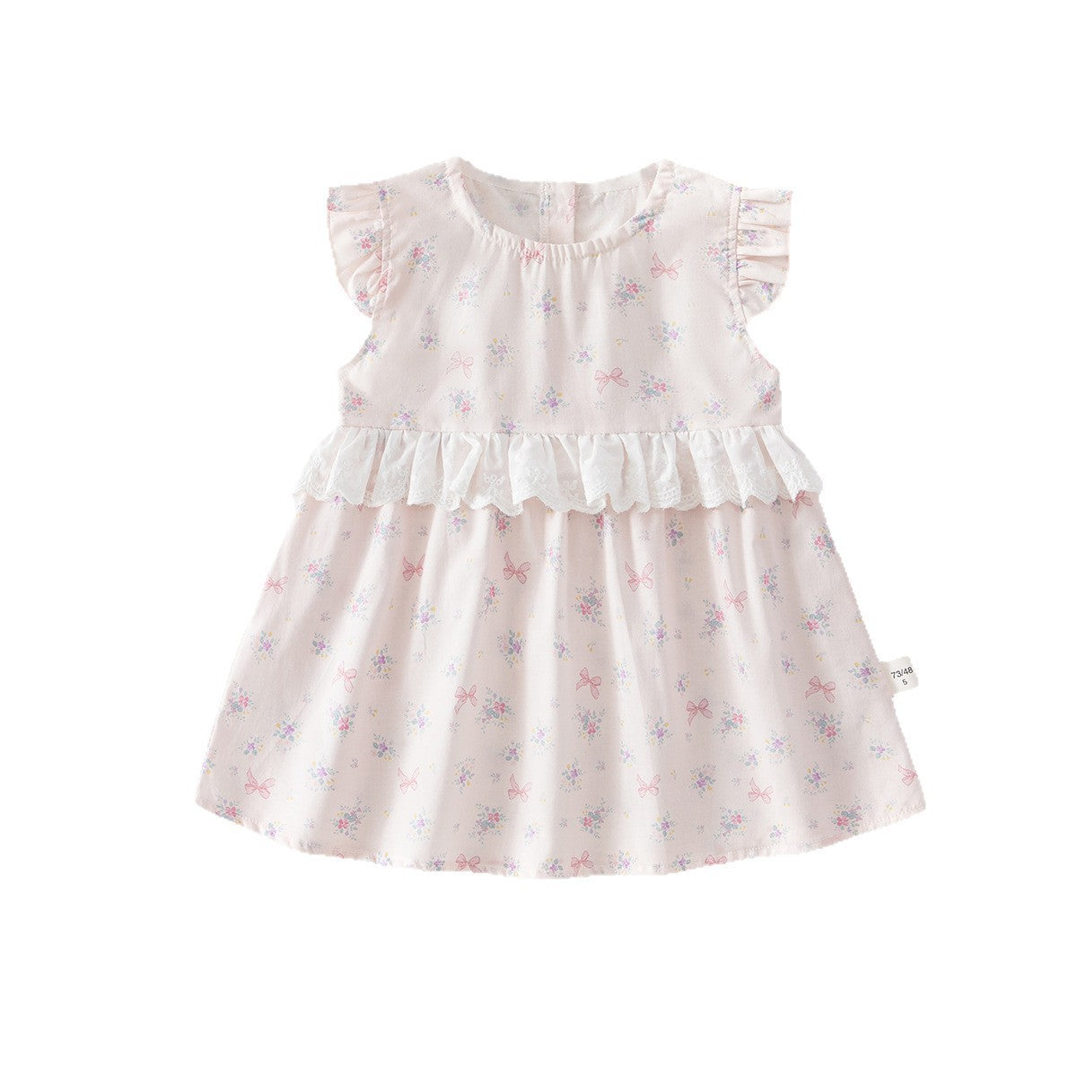 Baby Girl Sleeveless Cotton Princess Dress – Lightweight Summer Outfit
