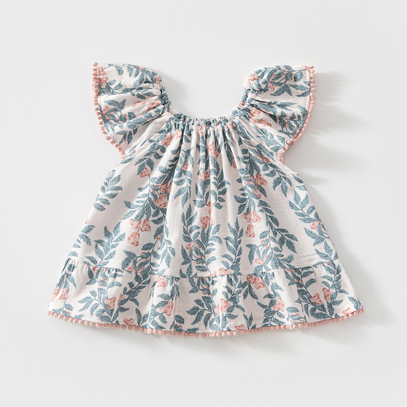 Baby Girl Sleeveless Floral Tank Dress – Chic Lightweight Summer Princess Outfit