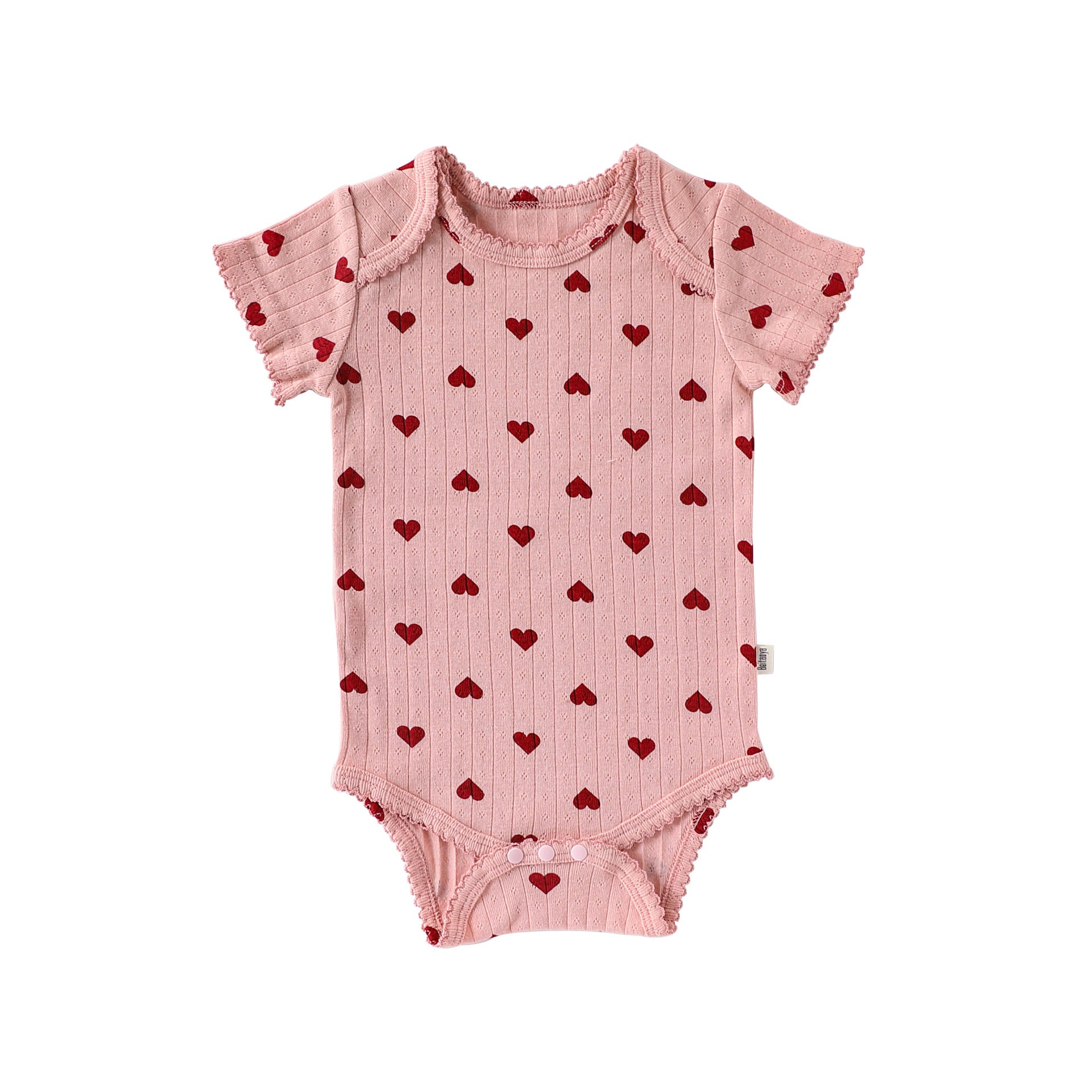 Newborn Baby Cotton Bodysuit – Envelope Neck Short Sleeve Summer Romper