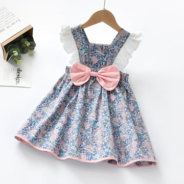 Baby Girl Floral Sundress – Sleeveless Summer Princess Dress