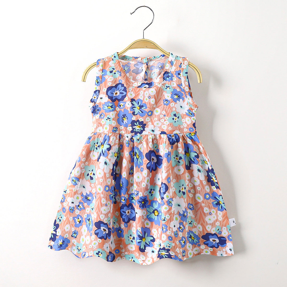 Toddler Girl Soft Cotton Silk Princess Dress – Lightweight Summer Baby Outfit