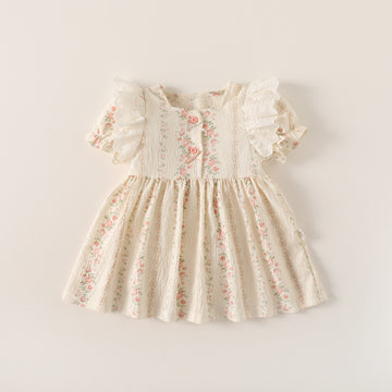 Baby Girl Sweet Romper Dress – Summer Matching Sister First Birthday Outfit