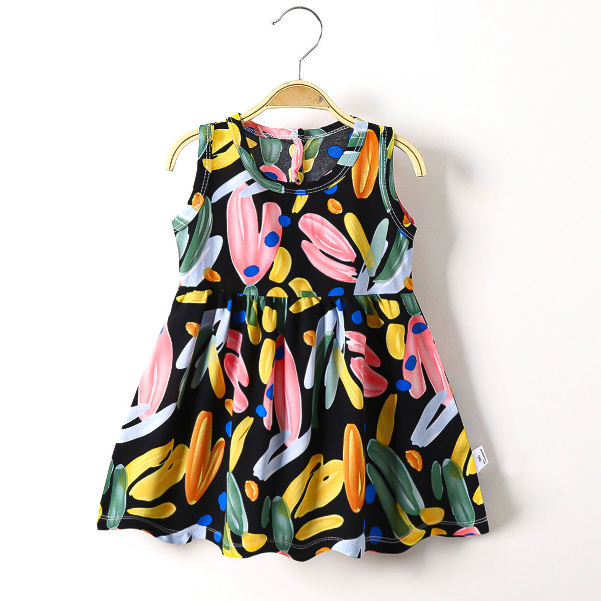 Toddler Girl Soft Cotton Silk Princess Dress – Lightweight Summer Baby Outfit