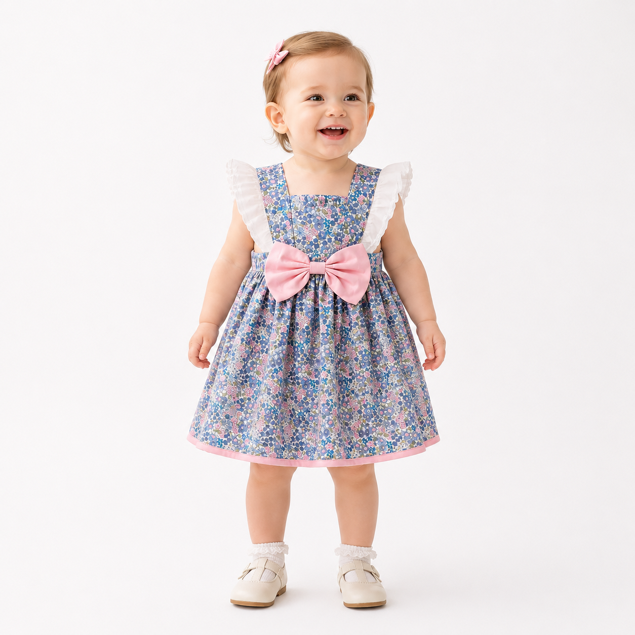 Baby Girl Floral Sundress – Sleeveless Summer Princess Dress