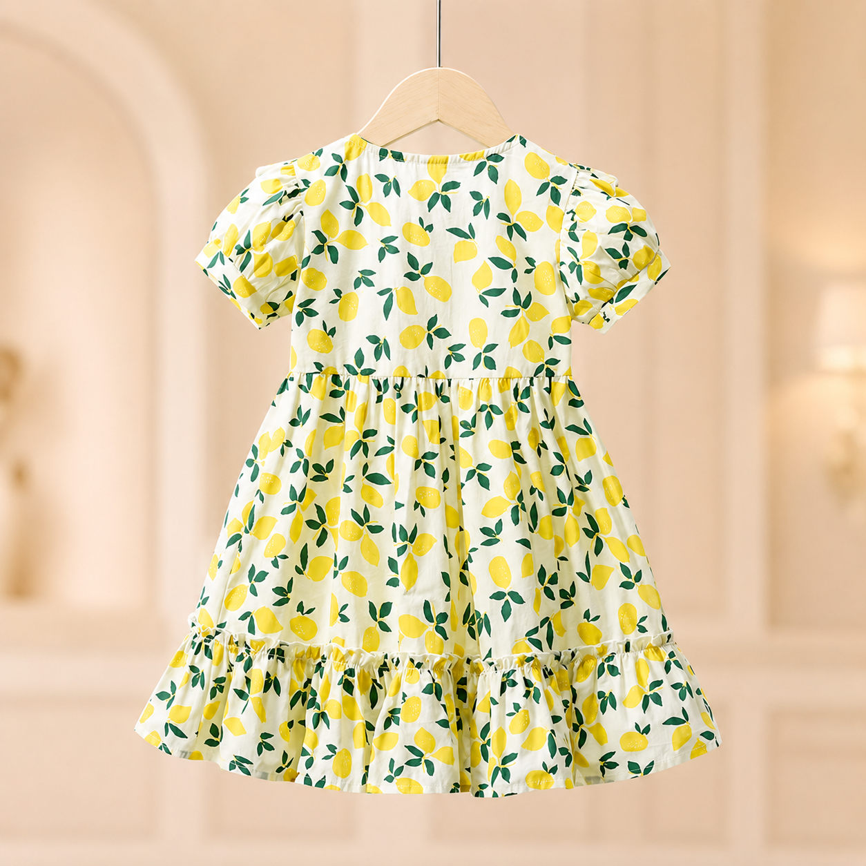 Toddler Girl Loose Floral Princess Dress – Short Sleeve Summer Baby Outfit