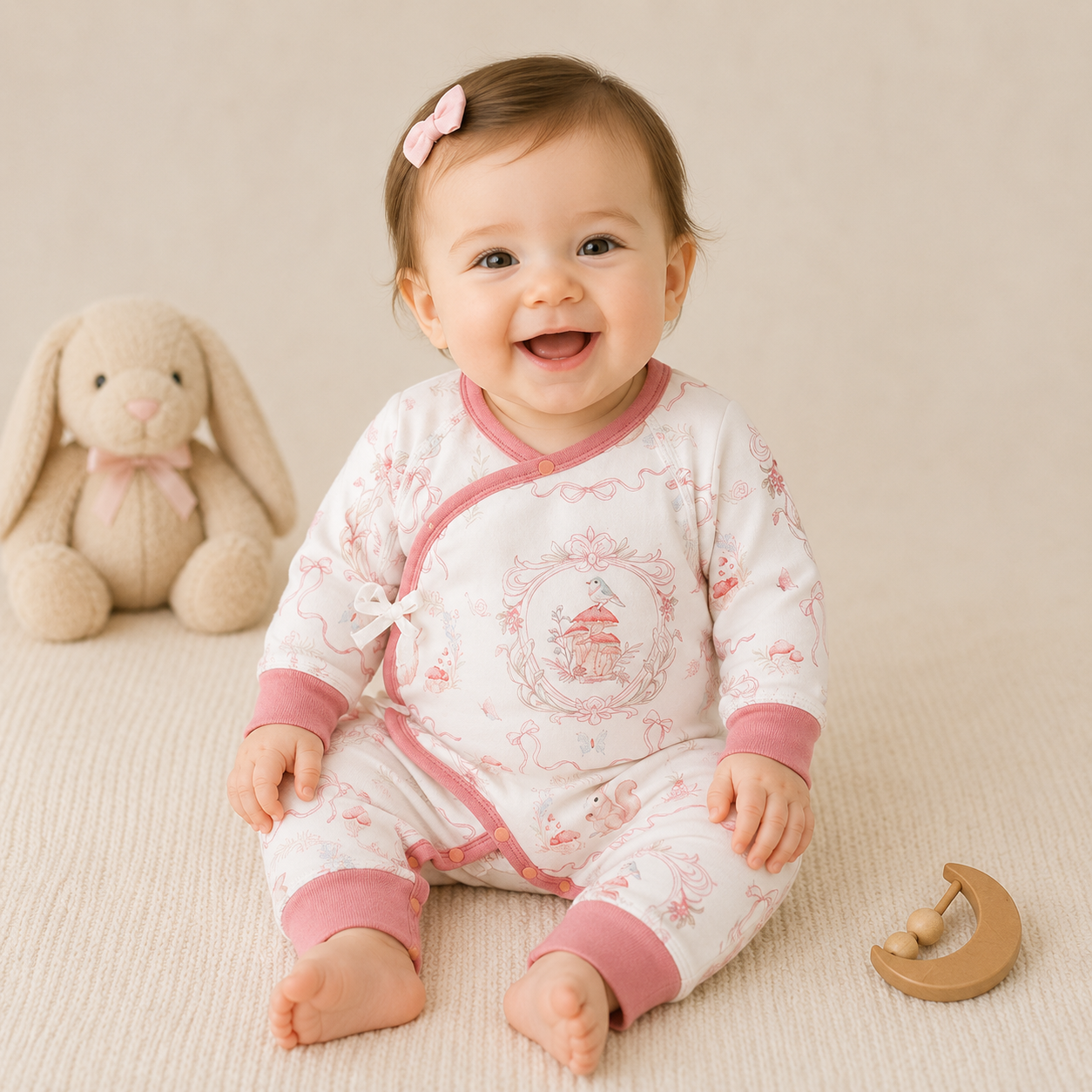 Newborn Three-Layer Cotton Thermal Romper – Seamless Winter Baby Outfit